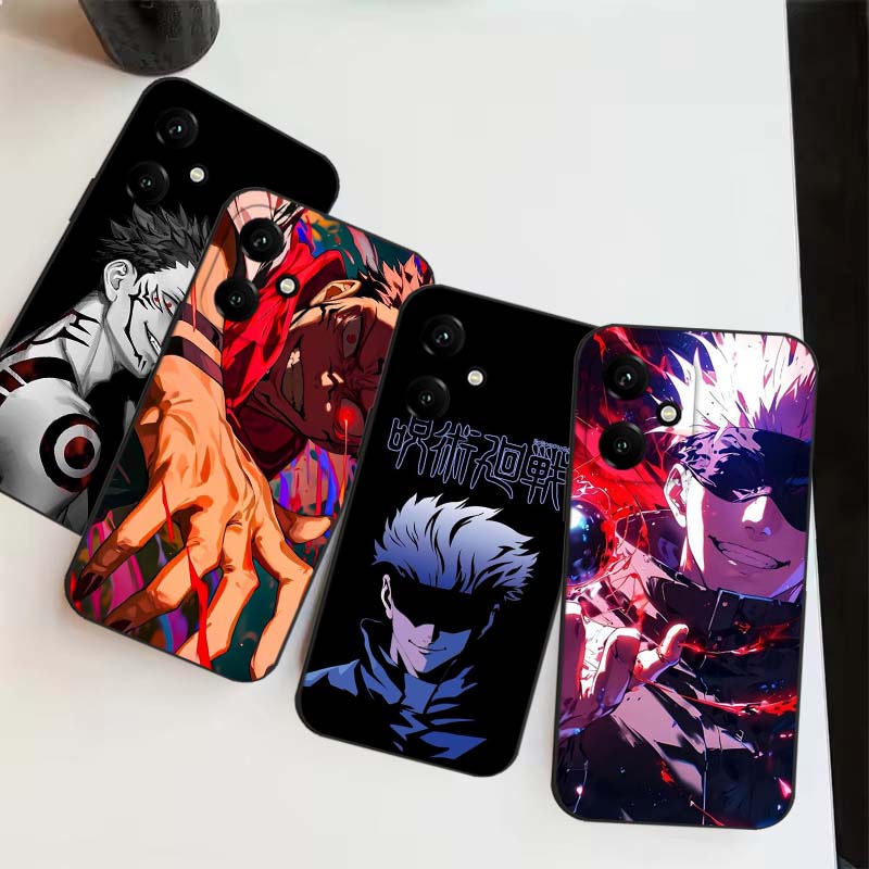 Phone Cases Jujutsu Kaisen - Черный чехол для телефона с изображением