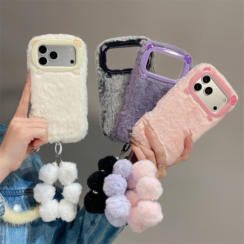 Роскошный однотонный плюшевый  – обзор и цена Phone Cases Iphone 13
